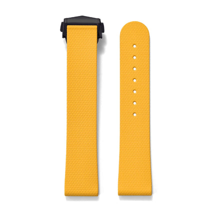 STAPELP suitable for Omega Swatch 20mm universal watch straps Black Blue FKM Rubber Quick Release Watch Band with Omega Folding Clasp
