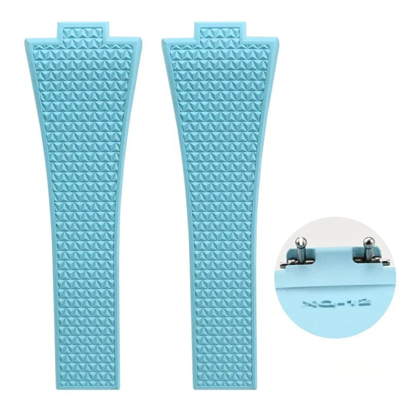 Quick-release watch strap for Tissot PRX series 11mm 12mm T137.407/T137.410 Super Player Fluorocarbon Rubber Watch Strap FKM