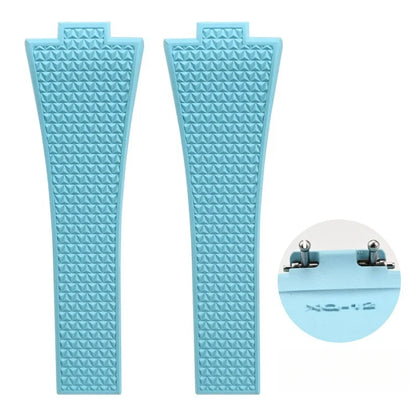 Quick-release watch strap for Tissot PRX series 11mm 12mm T137.407/T137.410 Super Player Fluorocarbon Rubber Watch Strap FKM