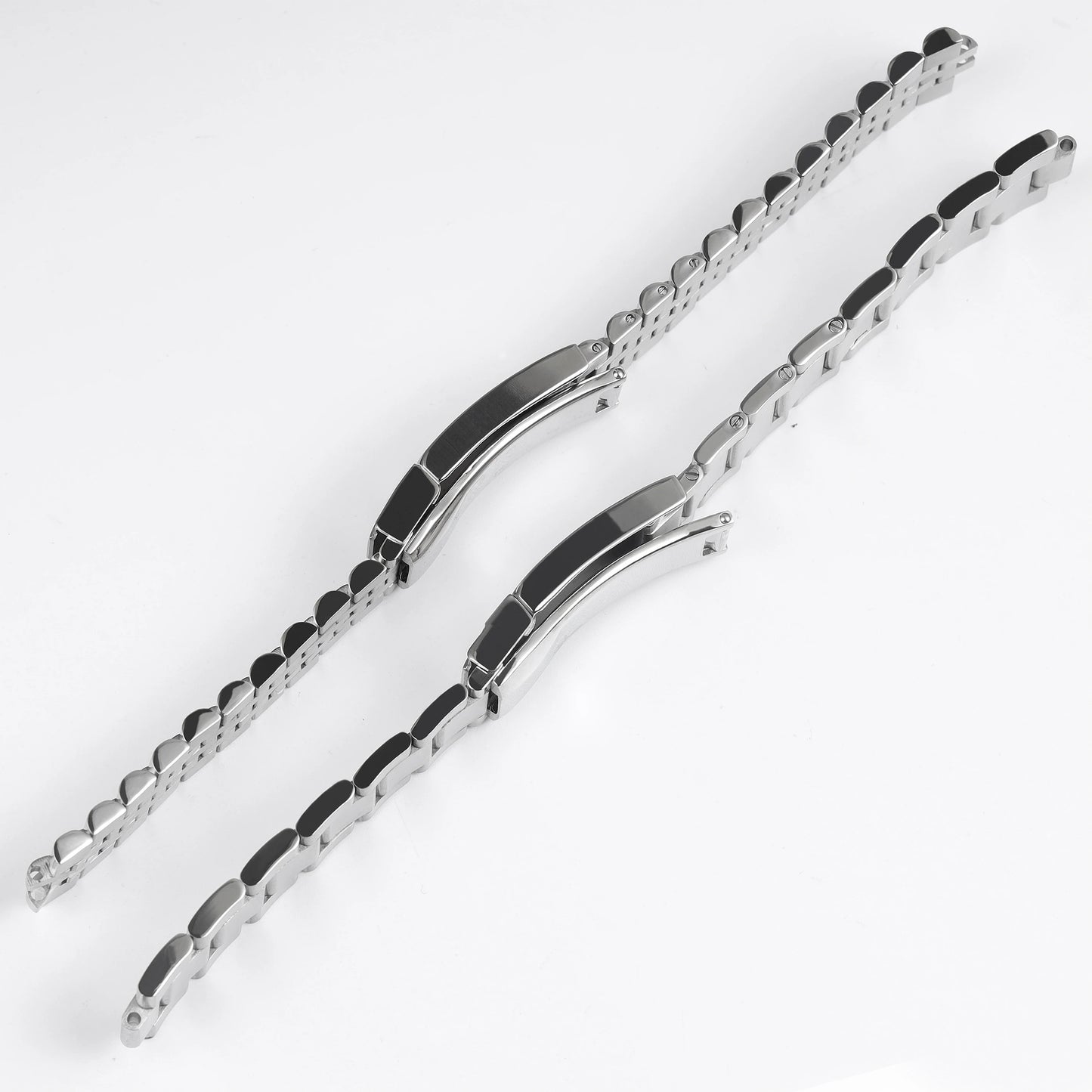 Bracelet de montre en acier inoxydable argenté mat poli de 19mm, pour SEIKO SNXS80 SNXS79 SNXS79K SNXS77K SNXS75 SNXS73, Bracelet de poignet en métal