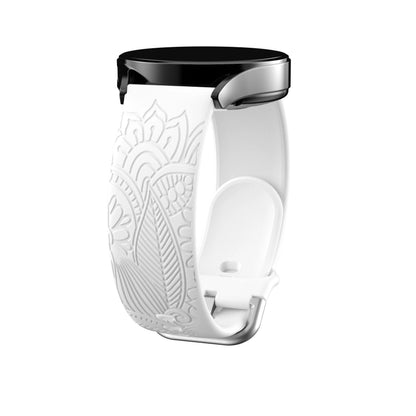 Graviertes Armband 18/20/22mm für Samsung Galaxy Watch 7/6/5/4/FE (40/44mm) Gear S3, klassisches Silikonarmband 43/45mm Active 2