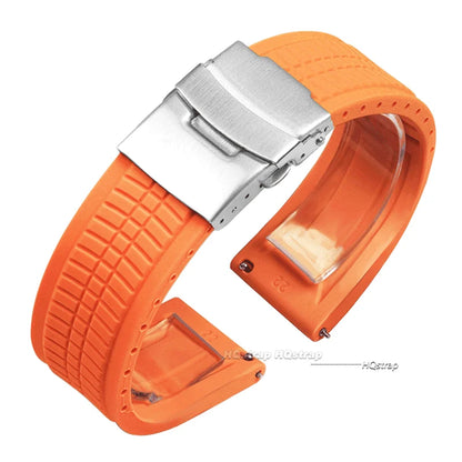 Bracelets de montre en Silicone à dégagement rapide, 20mm 22mm 24mm, pour Samsung, Seiko hommes, bandes de Sport en caoutchouc, Bracelet universel