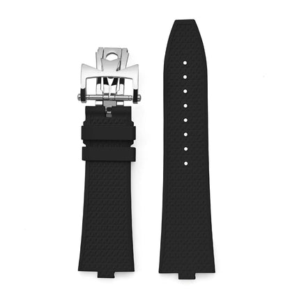 Bracelet en caoutchouc FKM à libération rapide de qualité supérieure 24mm*7mm pour montre Vacheron Constantin Overseas 4500V 5500V 7900V Style original Homme
