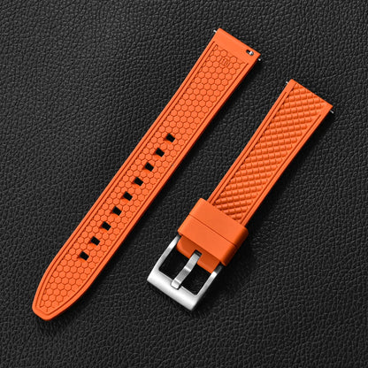 Bracelet en caoutchouc fluoré FKM, 18mm 20mm 22mm 24mm, Bracelet de montre à dégagement rapide pour plongée Omega Seiko Tissot Rolex, ceinture universelle