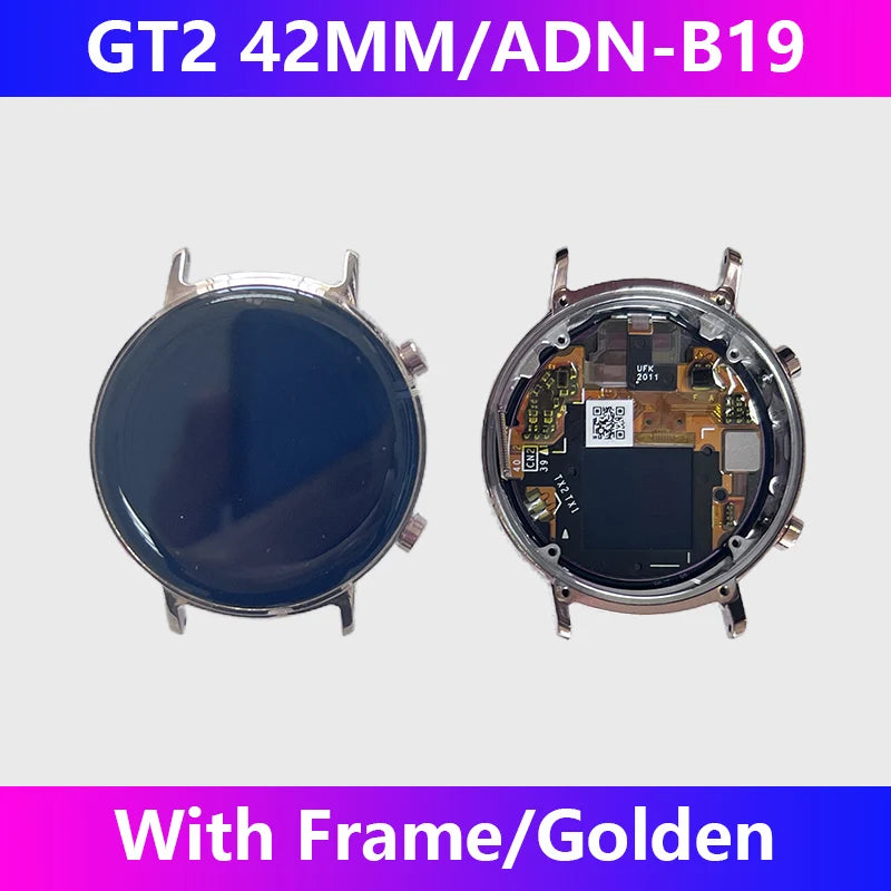 Pour Huawei GT2 assemblage d'écran avec cadre GT2 42/46MM écran de montre LTN-B19 écran d'affichage