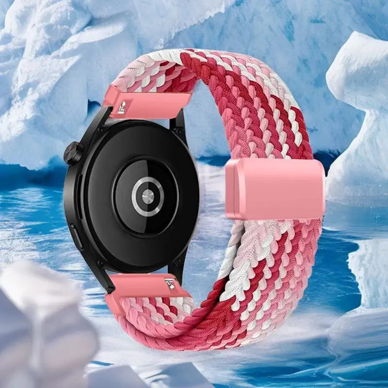 Cinturino magnetico in nylon da 18/20/22mm, 1 pezzo, per Samsung Watch4/5/6/7 Huawei GT4/GT3/Watch 4/Amazfit GTR4/stratos/Garmin Venu/Fenix 7