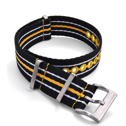 Bracelets de montre lumineux en Nylon recyclé, 20mm 22mm, tissés brodés, écologiques, pour montres de la série Scuba cinquante