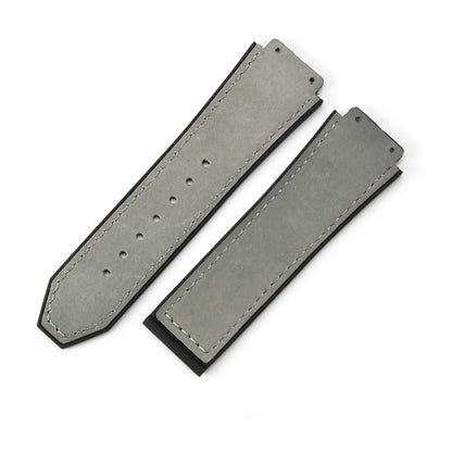 For Hublot BIGBANG Classic Fusion Leather Silicone Rubber Suede Watch Strap Dedicated Interface Lug System Band 26*19mm Bracelet
