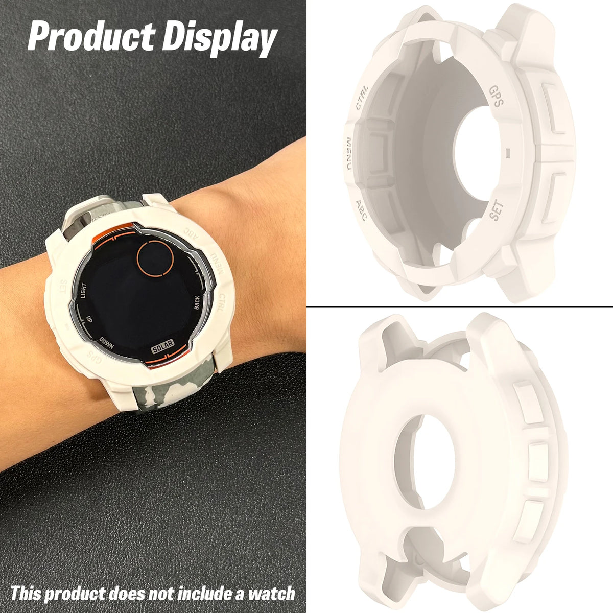 Silikon-Schutzhülle für Garmin Instinct 3 AMOLED, 45 mm, 50 mm, Stoßfänger-Rahmen für Garmin Instinct 3