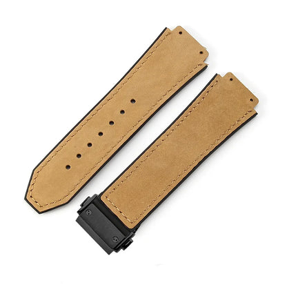 For Hublot BIGBANG Classic Fusion Leather Silicone Rubber Suede Watch Strap Dedicated Interface Lug System Band 26*19mm Bracelet