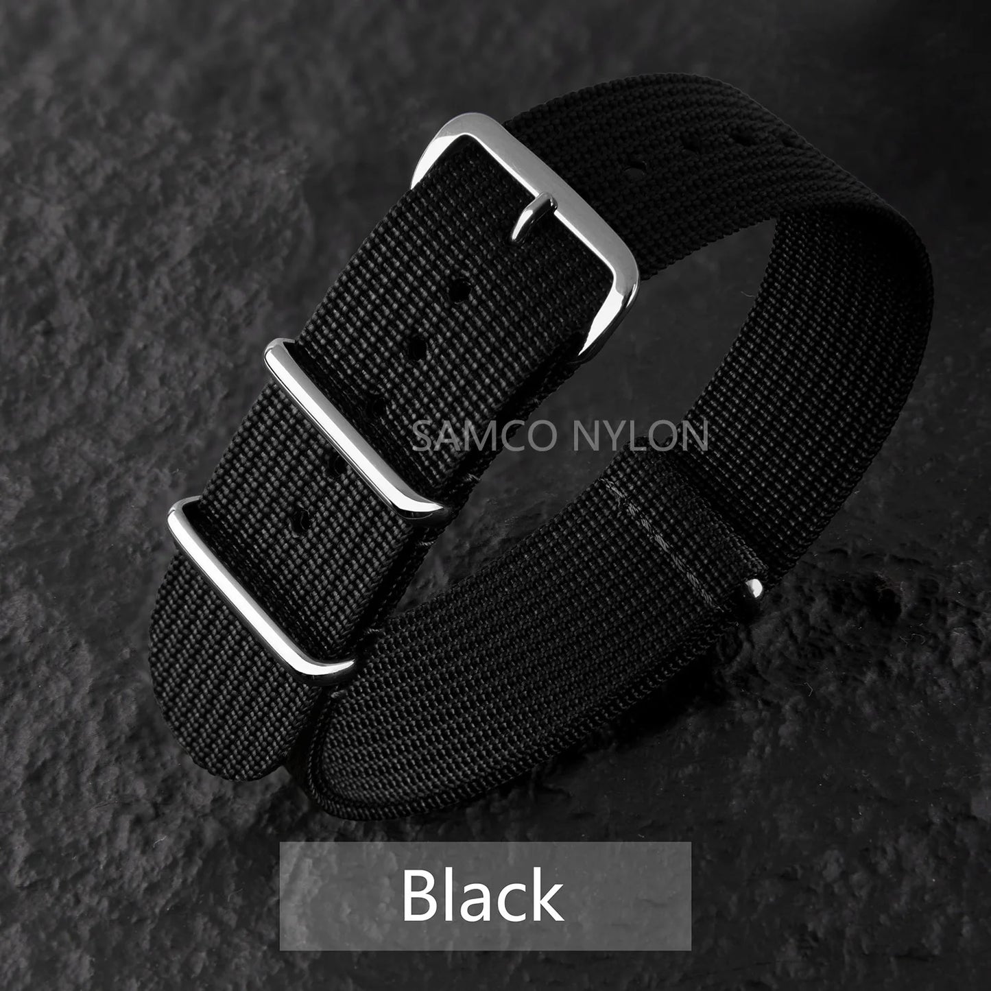 Bracelet de montre en Nylon nervuré 20mm 22mm bracelets de montre confortables boucle militaire lavable Blet pour hommes bracelets de montre