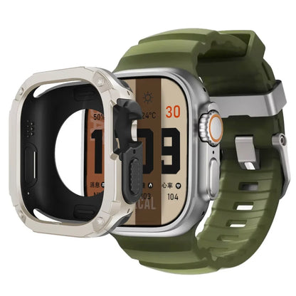 Bracelet de sport en silicone TPU+ pour Apple Watch Ultra 49mm 42 44 45 46mm pour iWatch Series 10 9 8 7 SE