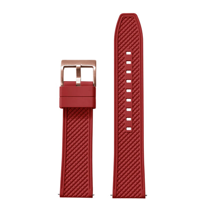 18mm 20mm 22mm 24mm haute qualité forme de balle FKM bracelet de montre en caoutchouc à dégagement rapide bracelet de plongée souple étanche pour HAISCH