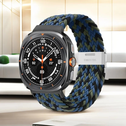 1 pezzo cinturino intrecciato elastico in Nylon per Samsung Galaxy Watch 8 Classic 46mm/Ultra 47MM fibbia in metallo per Samsung Galaxy Watch8
