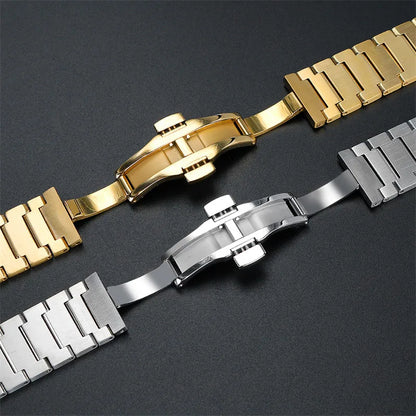 Massives Edelstahlarmband für Tissot PRX 35 mm/40 mm, spezielle Anstoßbreite, Ersatzteile für modische Uhrenarmbänder