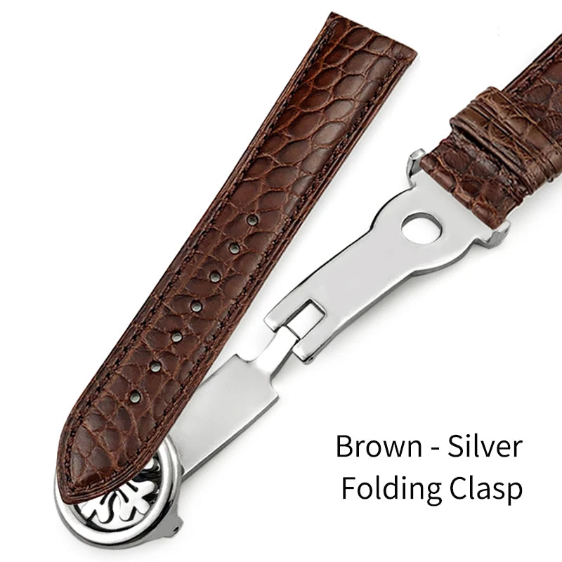 Luxurious Crocodile Leather Watch Strap, 20mm 19mm 21mm 22mm, for Patek Philippe 5227 5146 5147, American Alligator Watch Band