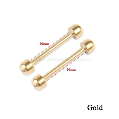 Kit de réparation de bracelet de montre en cuir, tube à vis, lien de tige LDPStem, 14mm, 16mm, 18mm, 20mm, 22mm, goupille de bracelet, 2 pièces, le plus récent
