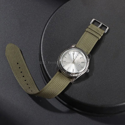 For Samsung Galaxy Watch 42/46mm Universal Nylon Watch Bands for Men and Women, New Ribbed Nylon Watch Band Accessory