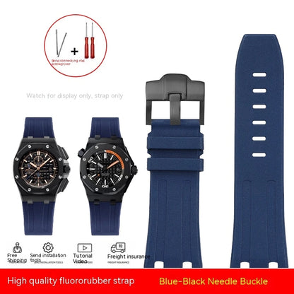 Cinturino per orologio da uomo in gomma, Audemars P Royal Oak Offshore, 42mm, 28mm, 15703, 15710, 26470, 28mm, con attrezzi