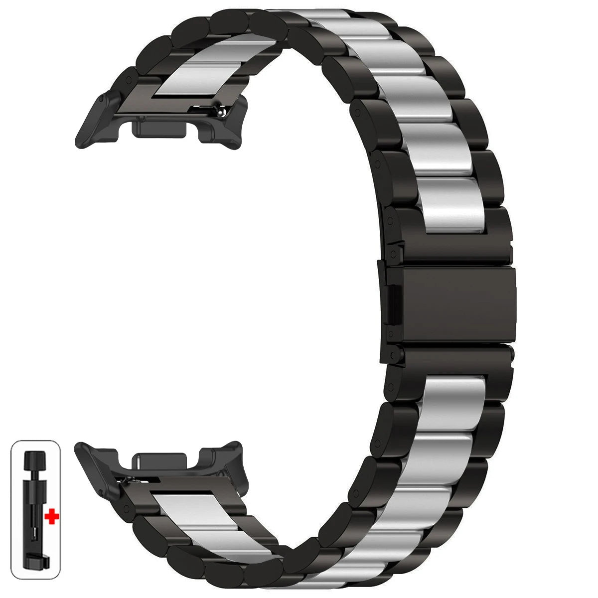 Luxury Stainless Steel Strap for Samsung Galaxy Watch 8 Classic 46mm, Metal Bracelet for Galaxy 8 40mm 44mm, Men's Watchband