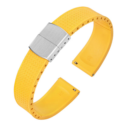 Nouveau Bracelet de montre CTS FKM Bracelet en caoutchouc fluoré 18 19 20 22 21mm fermoir pliant à dégagement rapide coupe sur la taille Bracelet de remplacement réglable