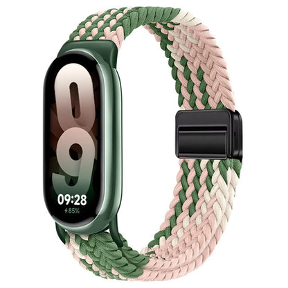 Bracelet magnétique pour Xiaomi Mi Band 10 9 8 Accessoires Bracelet en boucle tressée respirant Pulseira Correas Xiaomi Smart band 10 9 8
