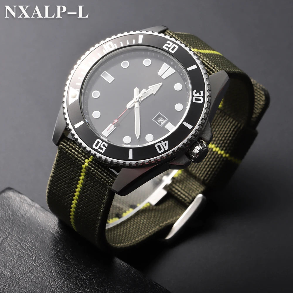 18mm 20mm 22mm 24mm Nylon Elastic Watch Strap Army Woven For Seiko Bracelet Military Sport Watch Band For Men Quick Release