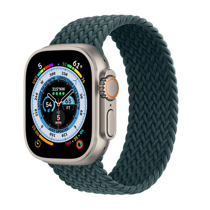 Bracelet tressé Solo Loop pour Apple Watch, 46mm 44mm 40mm 45mm 41mm 42mm, Correa, iWatch Series 11 10 9 SE 8 7 6 5 4 3