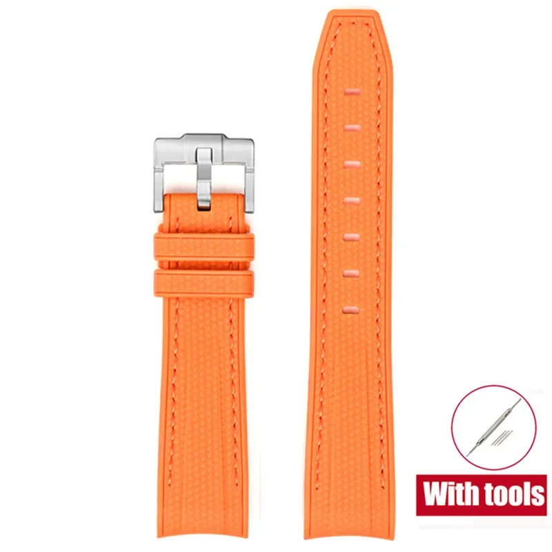 Bracelet de plongée Joint MoonSwatch 20mm pour Omega X Swatch hommes femmes Arc extrémité incurvée Bracelet en caoutchouc TPU pour outils de Bracelet de montre Rolex