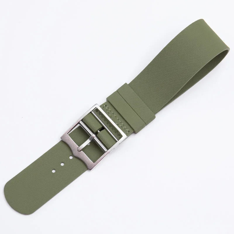 New Long FKM Fluororubber Watch Strap, 20/21/22mm, Military Band for Tudor BlackBay Omega Seamaster IWC Longines Rolex