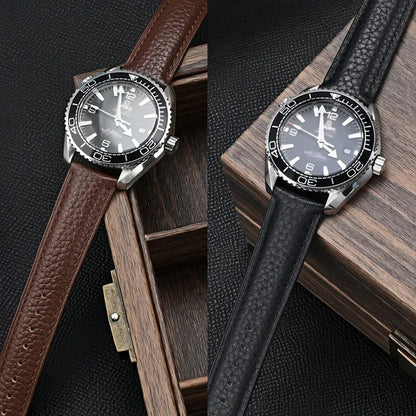Bracelet universel en cuir véritable à dégagement rapide, 12 13 14 15 16 17 18 19 20 21 22 23 24mm, pour femmes et hommes d'affaires