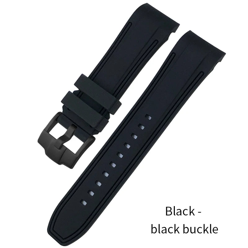 Bracelet de montre en caoutchouc à extrémités courbes de haute qualité, 24mm, pour DIESEL ON 57mm, surdimensionné, DZ7395, DZ7396, DZ7370, DZ7333, bracelet de montre pour hommes