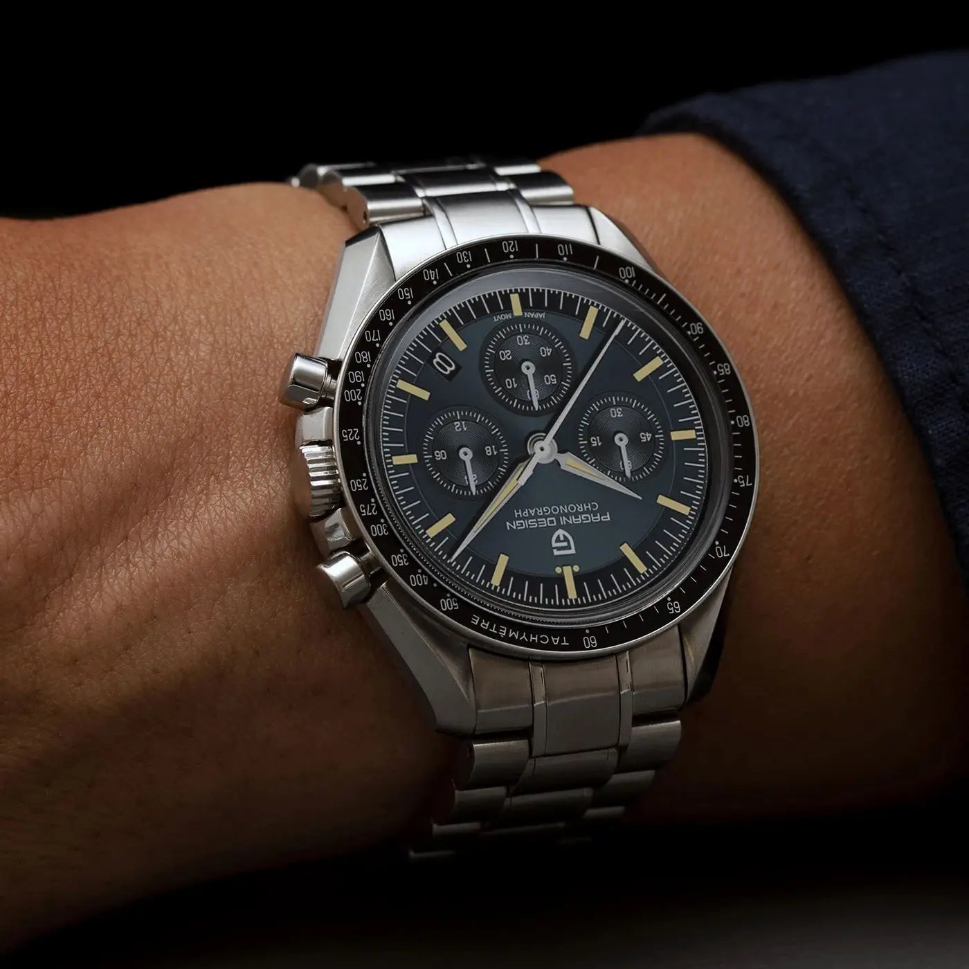 Orologio da uomo Moon 40mm con cronografo al quarzo - PAGANI DS N Tribute CK2998 Retro Sport