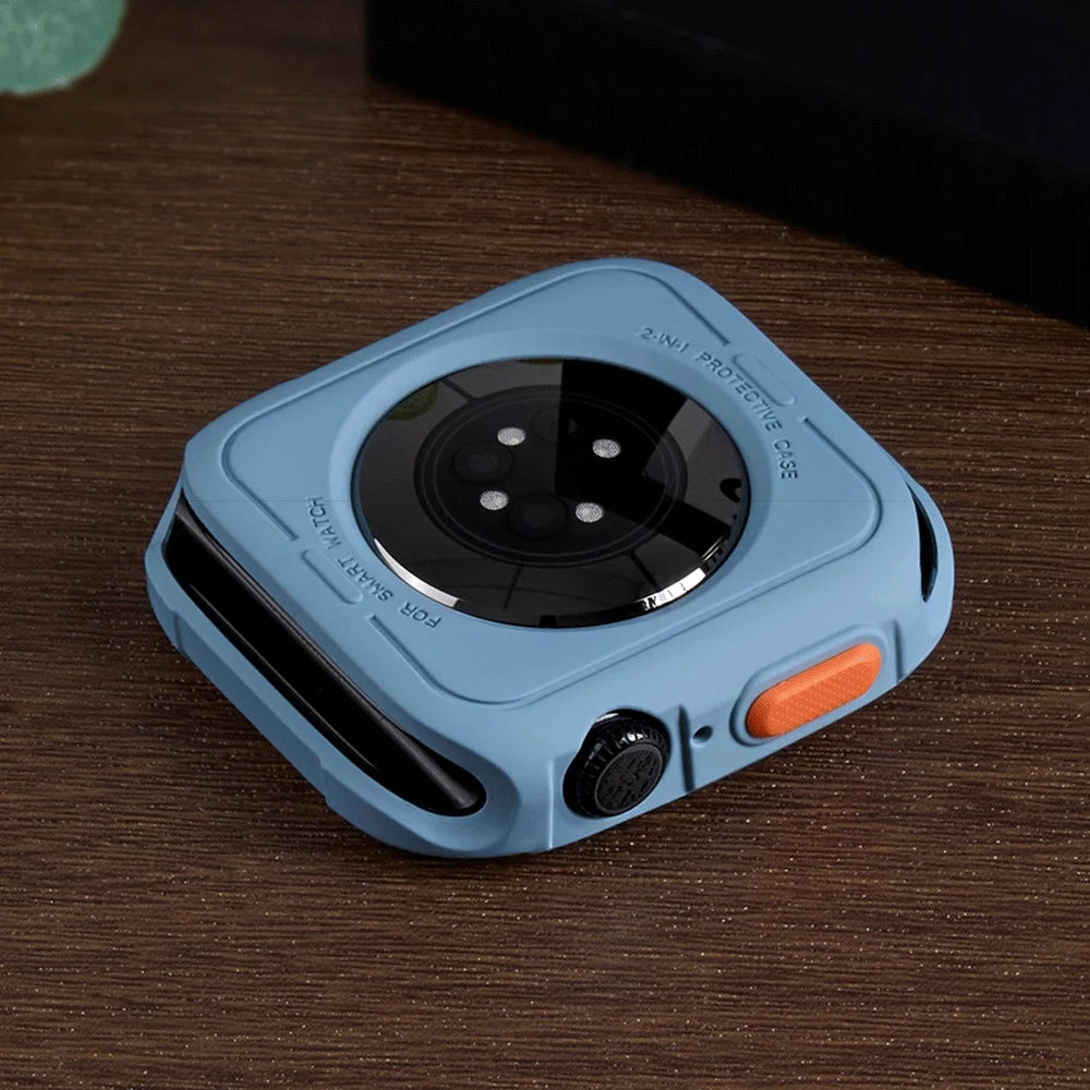 Silicone Case for Apple Watch 11 10 9 8 7 6 SE for iWatch 49mm 41mm 42mm 46mm 40mm 44mm 45mm