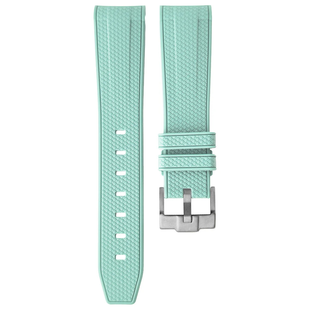 20mm Rubber Watch Strap for Tissot IWC Seiko 5 Hamilton Certina Oris Khaki Blue Brown Curved End 19mm Silicone Dive Watch Band