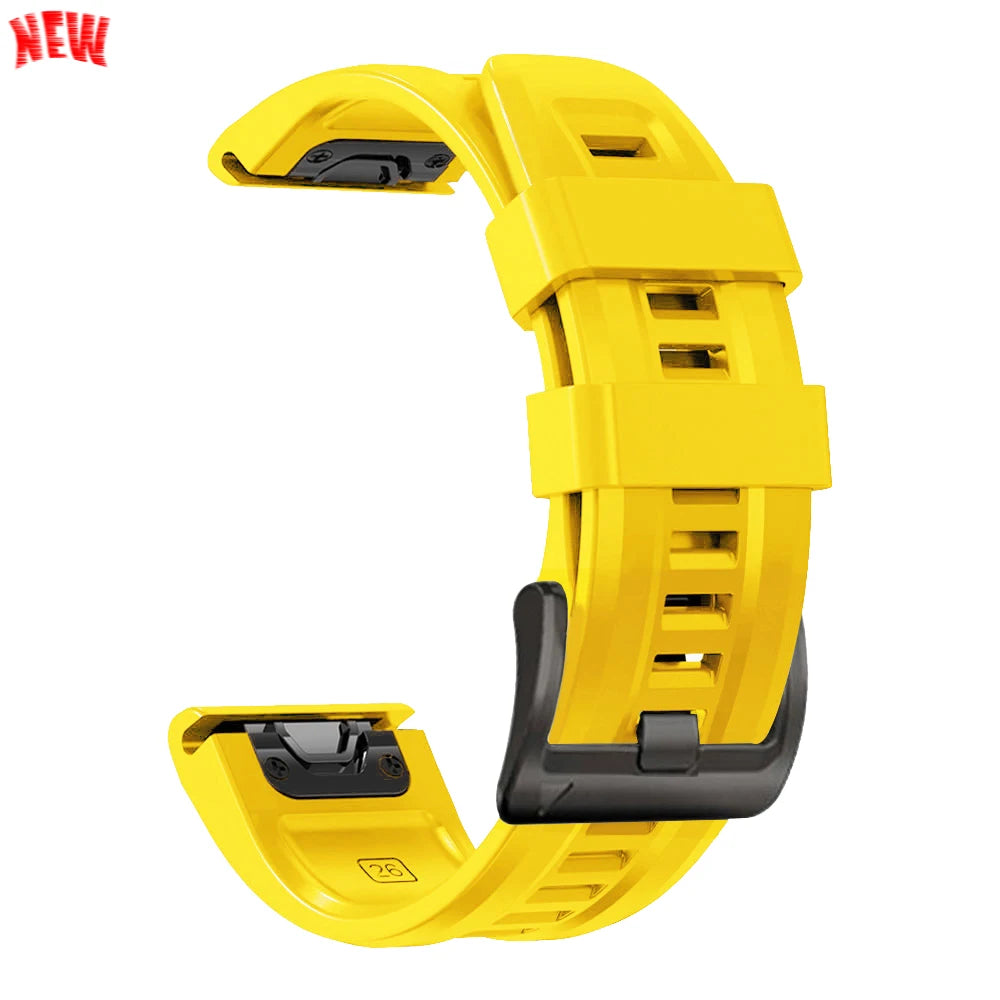 Bracelet en silicone QuickFit 22mm 26mm pour Garmin Fenix 8Pro 7 7X 6X Pro 5X Plus Epix Gen2 Enduro 3 2, bracelet de montre souple à libération rapide