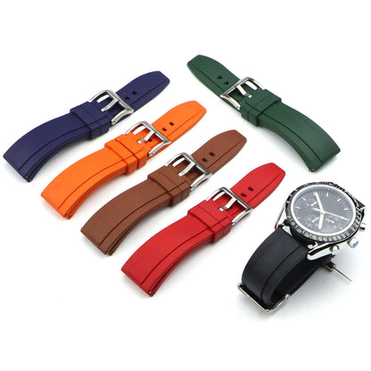 Cinturino per orologio in gomma fluorurata FKM con sgancio rapido, impermeabile, antipolvere, da esterno, cinturino da immersione, 20 mm, 22 mm, 24 mm