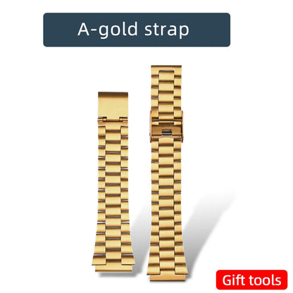 A158 169 Cassa in metallo Bracciale in acciaio inossidabile da 18mm per Caiso a159 a158 argento/nero/oro Cornice in vetro Uomo Donna Mod kit parte