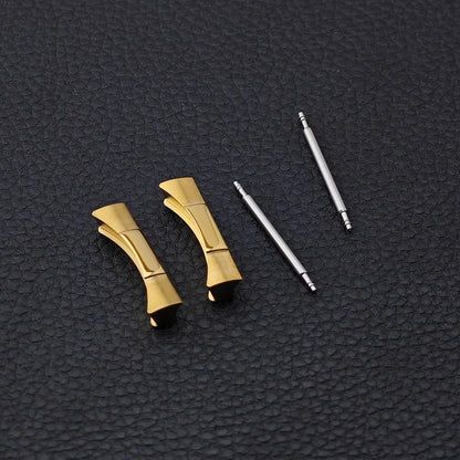 2 pièces 20mm extrémité incurvée lien Endlink pour bracelet de montre pour bracelet de montre bracelet en caoutchouc et en cuir connexion sans couture