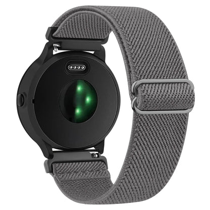 Bracelet en Nylon élastique de 18mm pour Garmin Venu 3S 2s/Vivoactive 4s/Vivomove 3S/Forerunner 265s 255s, Bracelet de Sport