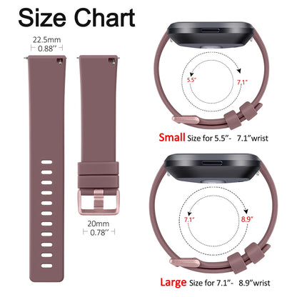 Bracelet de montre en TPU souple pour Fitbit Versa 1/Versa 2/Versa Lite, Bracelet de Sport pour Fitbit Versa 2 Versa SE, remplacement