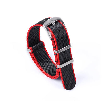 Premium Quality Nylon Fabric Seat Belts, 20mm 22mm, Army Sport Watch Straps, Durable Bracelets for Traditional Watches