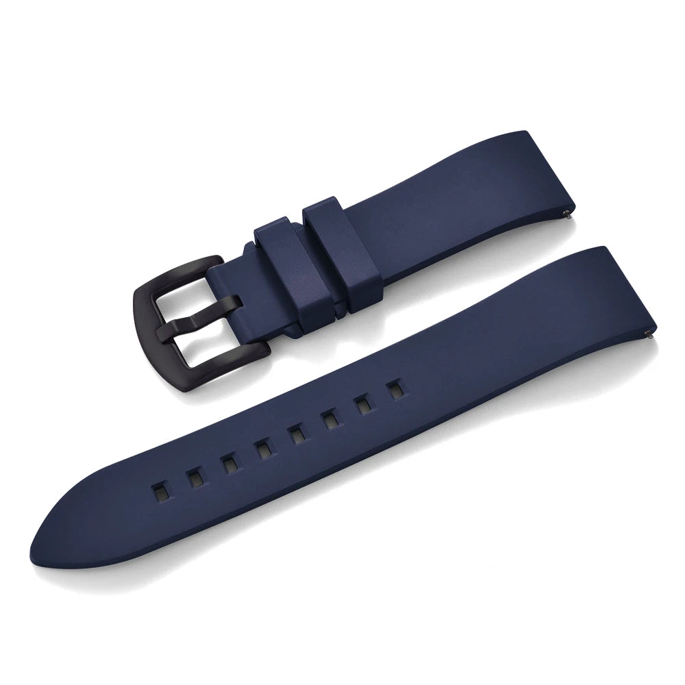 Quick Release Classic Fluoro Rubber Watch Straps, 18-19-20-21-22-23-24mm, FKM FPM, For Any Brand, Diving Watch Bands