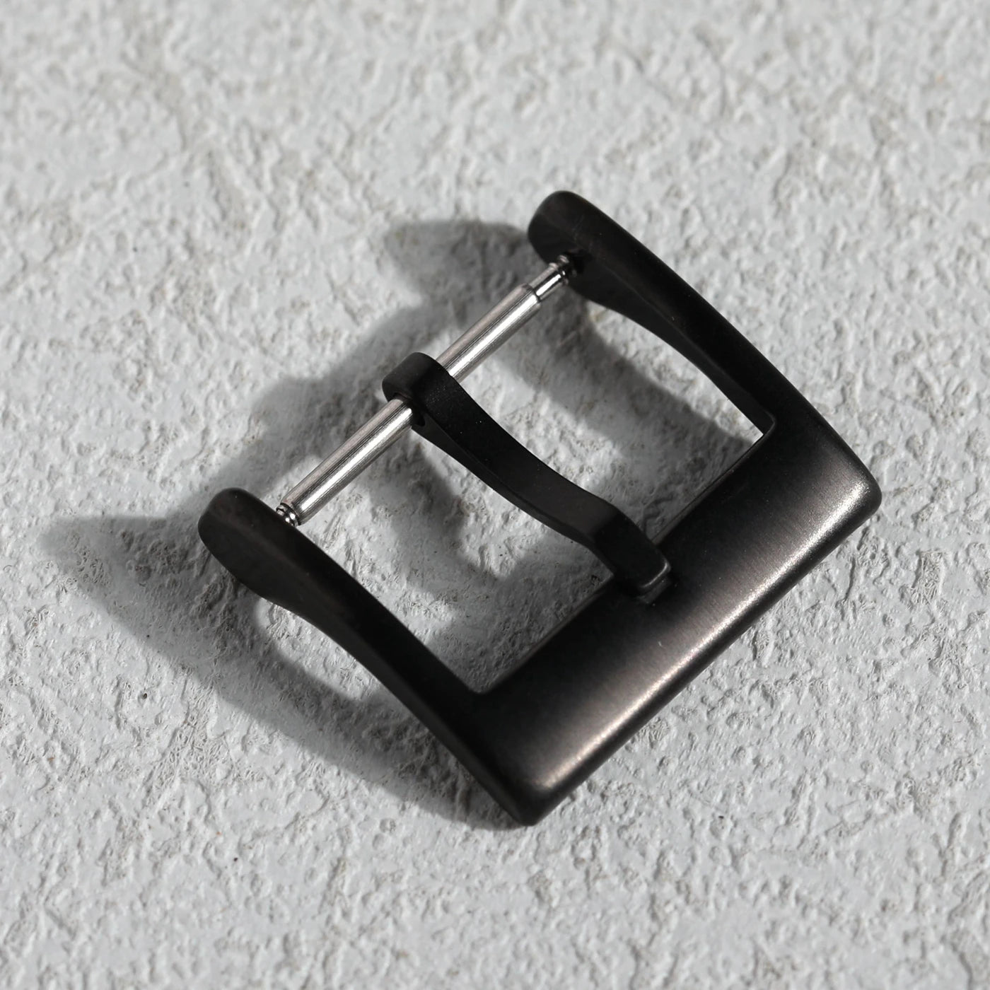 High-end leather bracelet buckle, 316L stainless steel buckle 16 18 20MM silver black rose gold watch accessory buckle