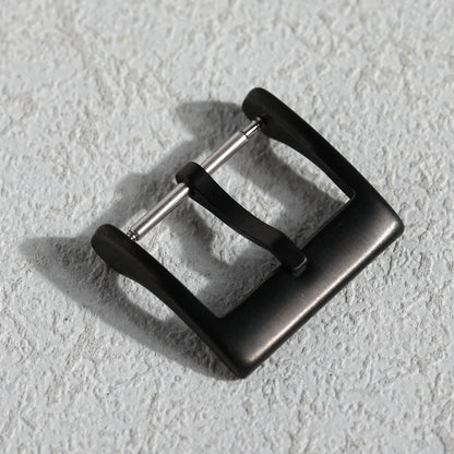 High-end leather bracelet buckle, 316L stainless steel buckle 16 18 20MM silver black rose gold watch accessory buckle