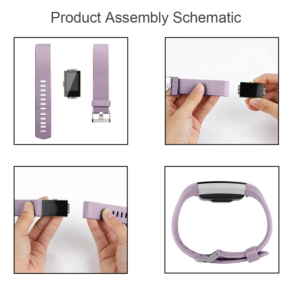 Bracelet en TPU souple pour Fitbit Charge 2 bandes Bracelet de montre intelligente pour Fitbit Charge 2 Bracelet de remplacement