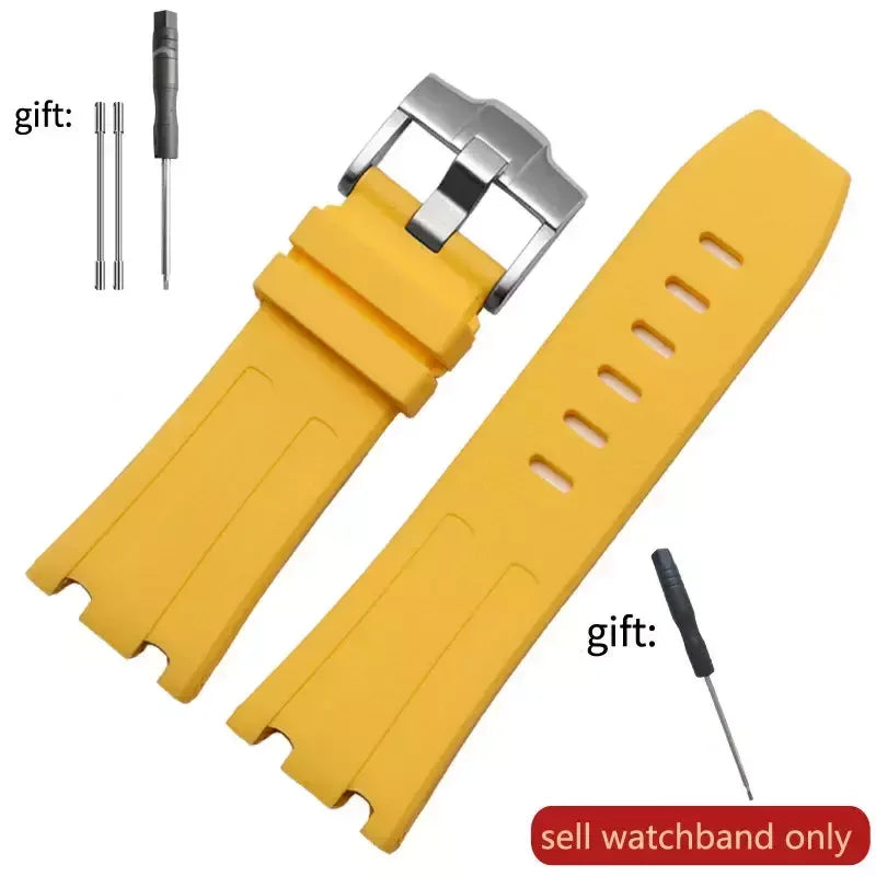 Pour AP Audemars et Piguet 15703 Royal Oak Offshore série étanche en caoutchouc Silicone bracelet de montre 28mm accessoires de montre hommes