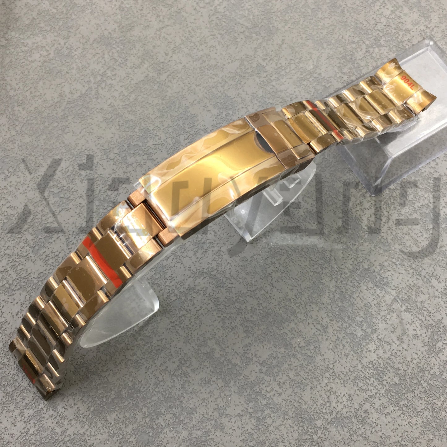 20mm 904L café marron Bronze bracelet de montre glisser boucle pliante huîtres/nouveau Double extrémité lien jubilé hommes bracelet ajustement boîtier de montre de plongée