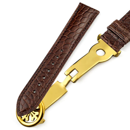 Luxurious Crocodile Leather Watch Strap, 20mm 19mm 21mm 22mm, for Patek Philippe 5227 5146 5147, American Alligator Watch Band