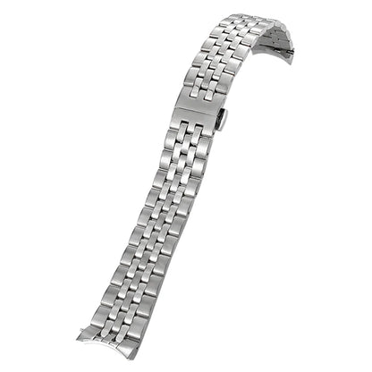 Cinturino per orologio curvo in acciaio inossidabile 316L, 20mm, adatto a Tissot 1853 T605, cinturino in metallo Starfish, accessorio per orologio da uomo d'affari